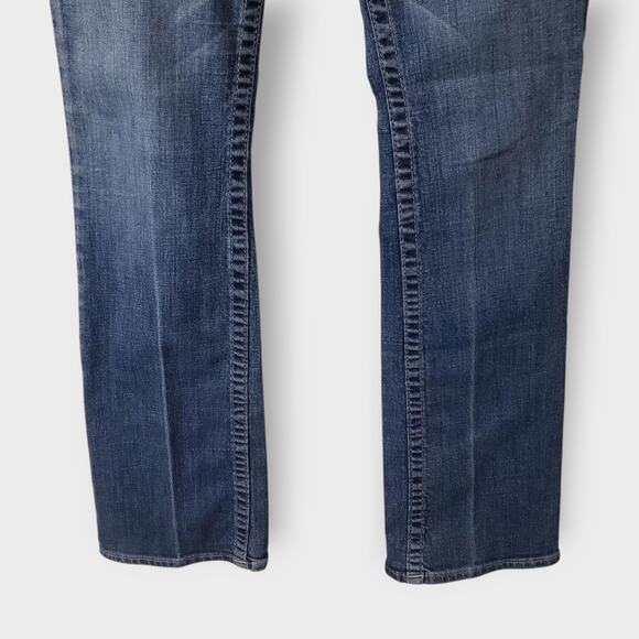 Vtg Y2K True Religion Becky Low-Rise Bootcut Jeans Flap Pockets Big T Sz 28 - Picture 4 of 12